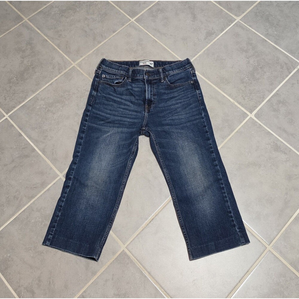 Abercrombie Kids Classic 15/16 Dark Wash Cropped Jeans